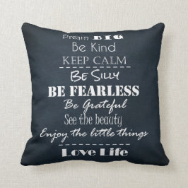 Cojín Decorativo Citas de afirmaciones de actitud positiva