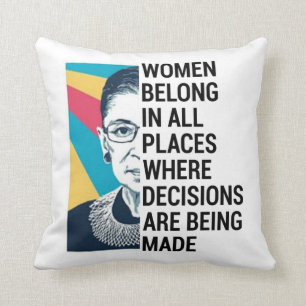 Cojín Decorativo Citas De Rbg, Cita De Ruth Bader Ginsburg