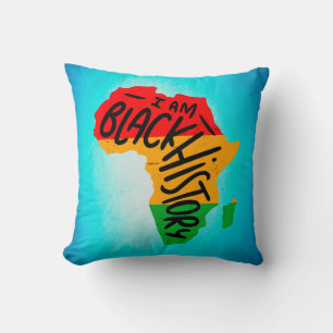 Cojín Decorativo Citas del Mes de la Historia Negra - YO SOY HISTOR