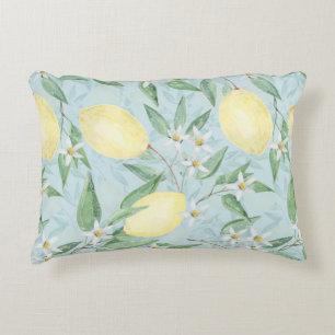 Cojín Decorativo Cítrico amarillo limón fresco