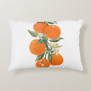 Cojín Decorativo Cítricos acuarelas frutos naranja limón