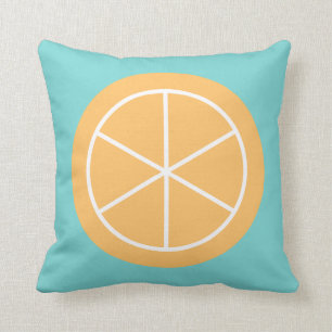 Cojín Decorativo Citrus de verano contemporáneo / Verde azulado / N