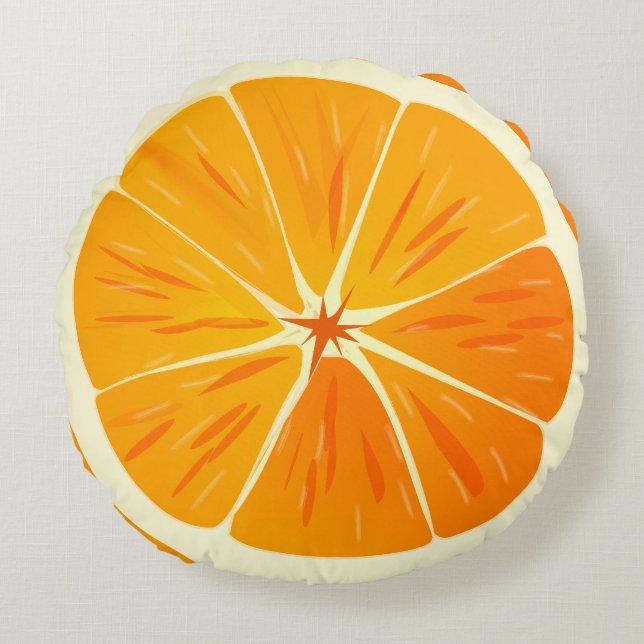 Cojín decorativo Citrus Naranja Slice (Anverso)