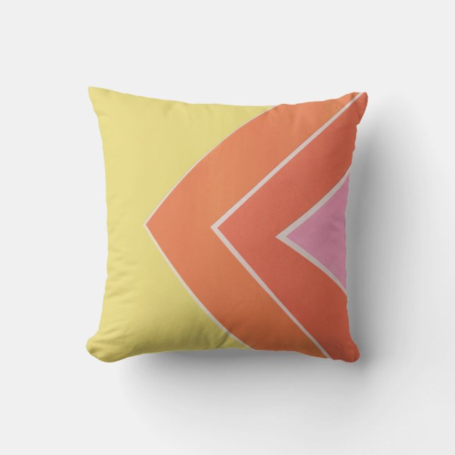 Cojín Decorativo Citrus Triangles (Anverso)