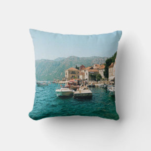 Cojín Decorativo Ciudad costera de Perast, Montenegro