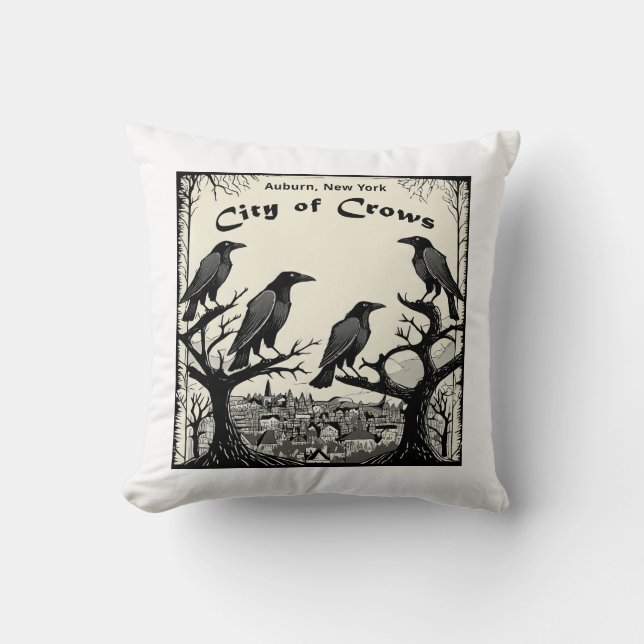 Cojín Decorativo Ciudad de Crows (Anverso)