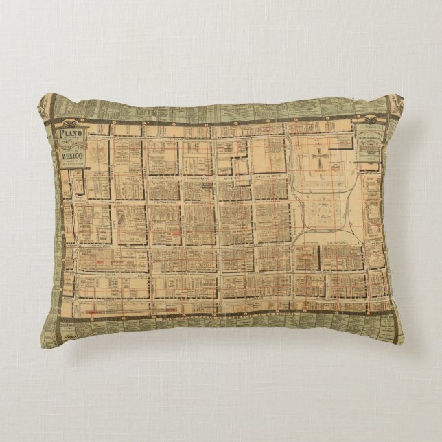 Cojín Decorativo Ciudad de México 3 (Anverso)