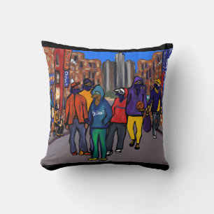 Cojín Decorativo Ciudad del perro - Detroit