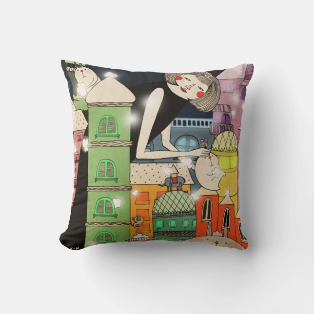 Cojín Decorativo Ciudad mohosa 2013 (Anverso)