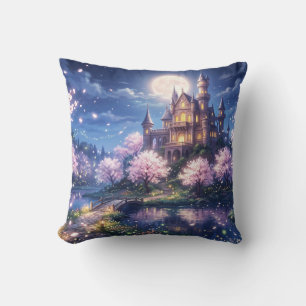 Cojín Decorativo Ciudad y castillo de fantasía
