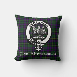 Cojín Decorativo Clan Abercrombie Escudo Badge y Tartán