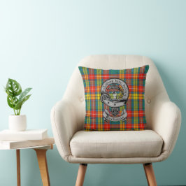 Cojín Decorativo Clan Buchanan Escudo Badge & Tartán