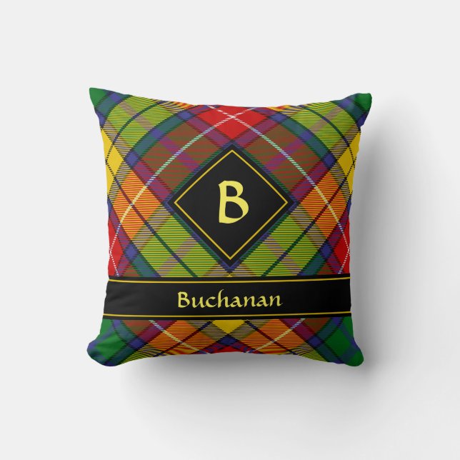 Cojín Decorativo Clan Buchanan Tartan (Anverso)