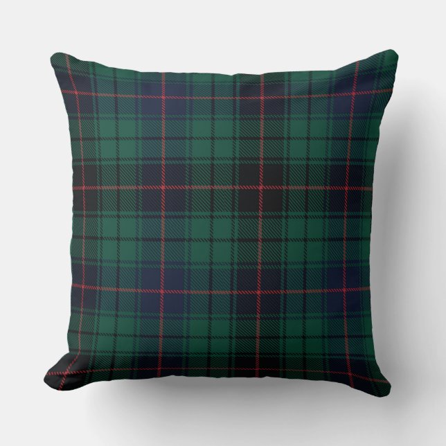 Cojín Decorativo Clan Davidson Tartan Plaid (Anverso)