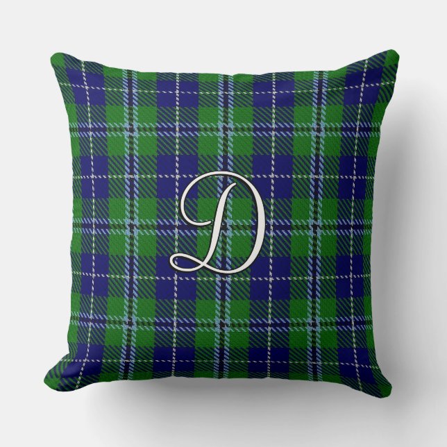 Cojín Decorativo Clan escocés Douglas Tartán Plaid (Anverso)