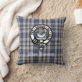 Cojín Decorativo Clan escocés Hannay Escudo Badge y Personalizado T