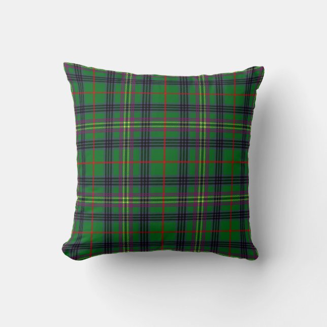 Cojín Decorativo Clan escocés Kennedy Tartan Plaid (Anverso)