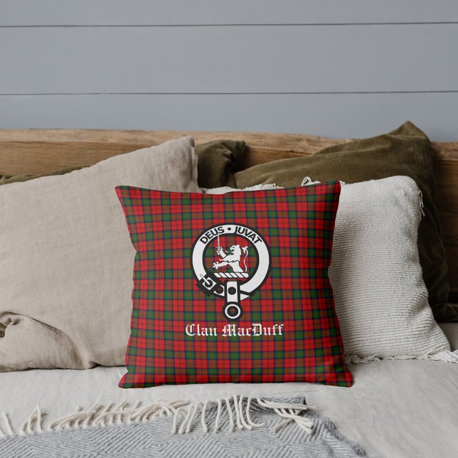 Cojín Decorativo Clan escocés MacDuff Tartán y placa Escudo (Subido por el creador)