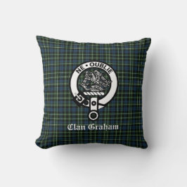 Cojín Decorativo Clan Graham Montrose Tartan & Escudo