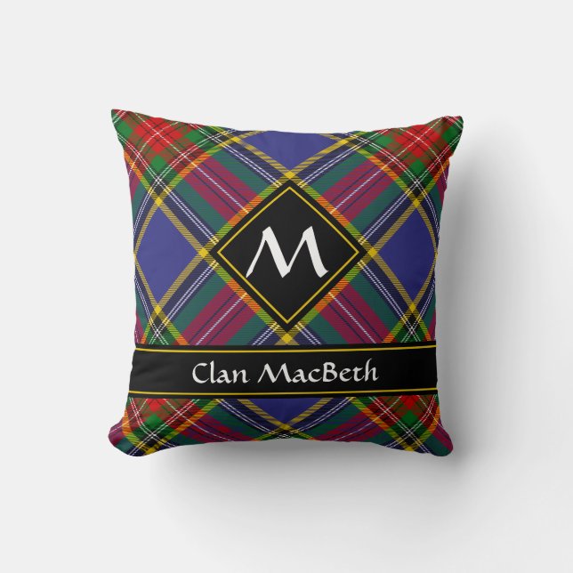 Cojín decorativo Clan MacBeth Tartan (Anverso)