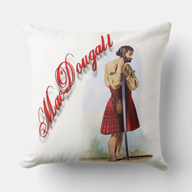 Cojín Decorativo Clan MacDougall Sueño Escocés Pillow (Anverso)