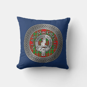 Cojín Decorativo Clan MacGregor Escudo & Tartan Knot