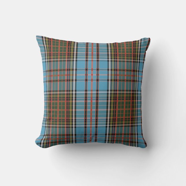 Cojín Decorativo Clan Rustic Plaid Clan Anderson Tartan (Anverso)