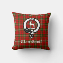 Clan Scott Escudo Badge y Tartán