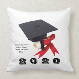 Cojín Decorativo Clase de 2020 Día de Graduación, antes de 20x20