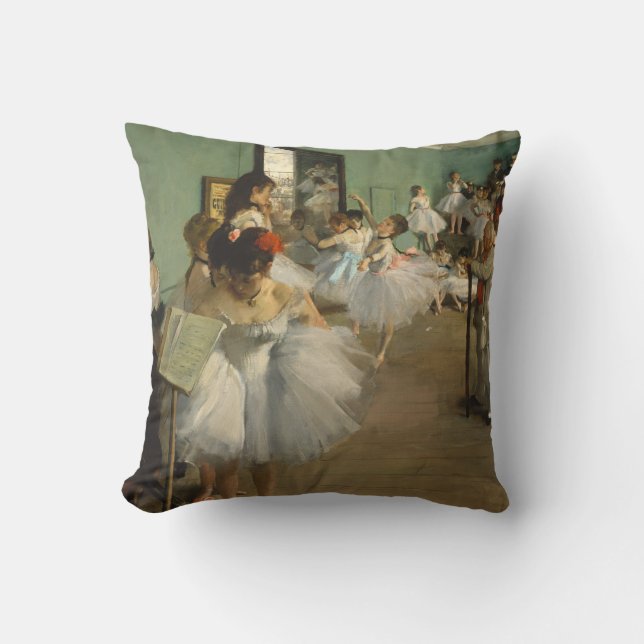 Cojín Decorativo Clase de ballet | Edgar Degas | Impresionista (Anverso)