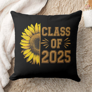 Cojín Decorativo Clase De Graduación De Girasol Graduada En 2025