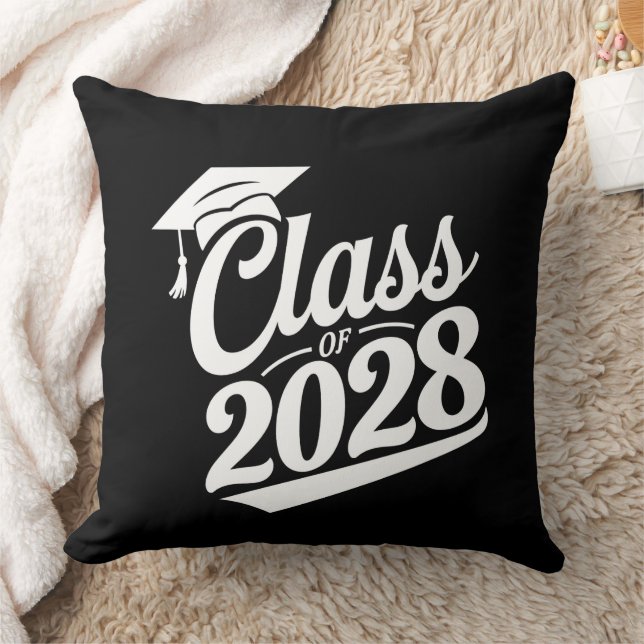 Cojín Decorativo Clase De Graduación Orgullosa De 2028 (Manta)
