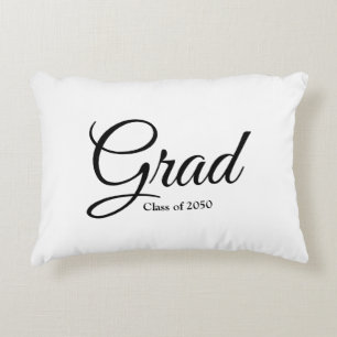Cojín Decorativo Clase Grad de texto del guión de personalizado bla