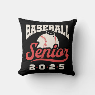 Cojín Decorativo Clase Senior 2025 del Béisbol