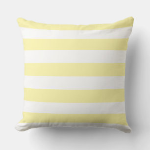 Cojín Decorativo Clásico Amarillo + Rayas Blancas