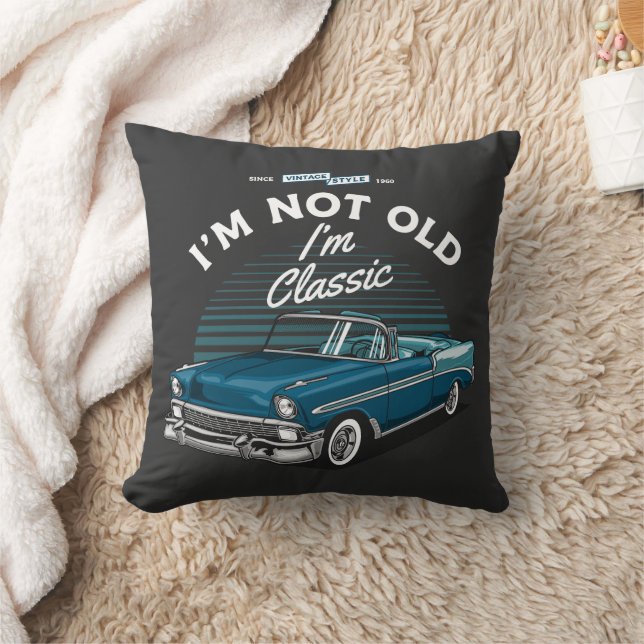 COJÍN DECORATIVO CLÁSICO CHEVY BEL AIRE CONVERTIBLE 1956 (Manta)