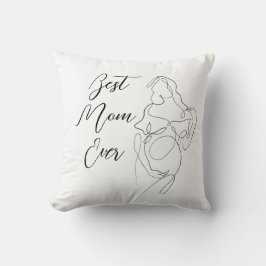 Cojín Decorativo Clásico de Embarazo de Primera Línea de la Mejor M