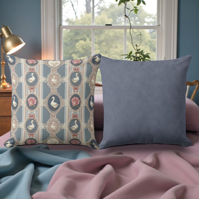 Cojín Decorativo Clásico de gansos gansos de doble cara Shabby Chic (Subido por el creador)