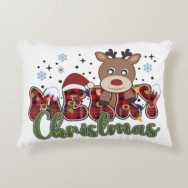 Cojín Decorativo Clásico de navidad (Anverso)