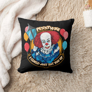 Cojín Decorativo Clásico De Pennywise - Podría Comerte.