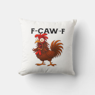 Cojín Decorativo Clásico de Pollo F-Caw-F