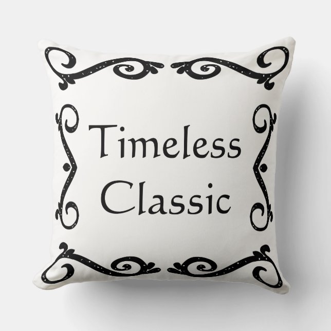Cojín Decorativo Clásico de tiempo (Anverso)