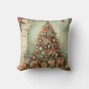 Cojín decorativo clásico del árbol de Navidad