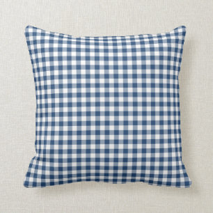 Cojín decorativo clásico del patrón de Gingham