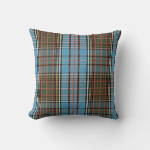 Cojín Decorativo Clásico Estampado de Cuadros Rústicos Tartán Clan 
