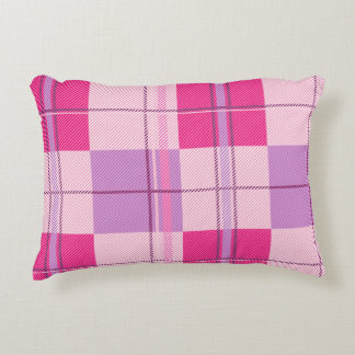 Cojín Decorativo Clásico Estilo de Cuadro de Frambuesa Rosa