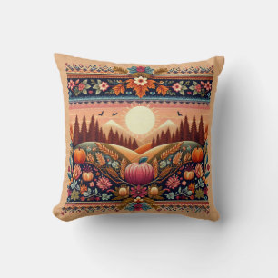 Cojín Decorativo Clásico Fair Isle de Otoño