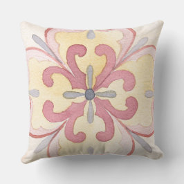 Cojín Decorativo Clásico hermoso fondo de acuarela floral