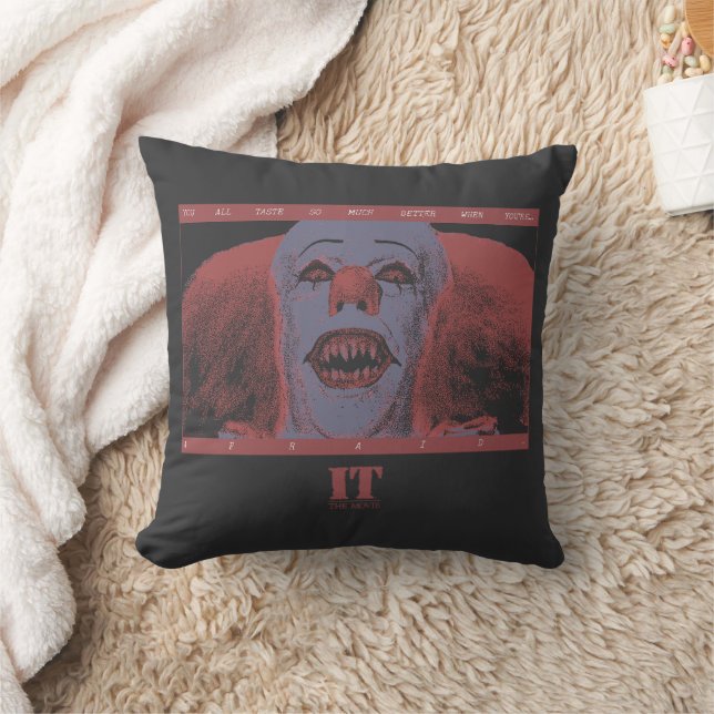 Cojín Decorativo Clásico Pennywise - Mucho mejor cuando tienes mied (Manta)