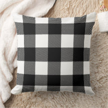 Clásico Plaid de Navidad en negro y blanco de Búfa